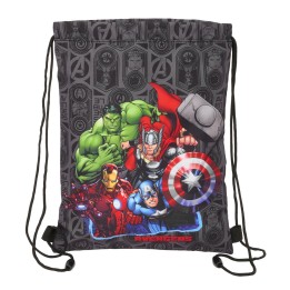 Zainetto con Cordini The Avengers Vendetta Nero 26 x 34 x 1 cm