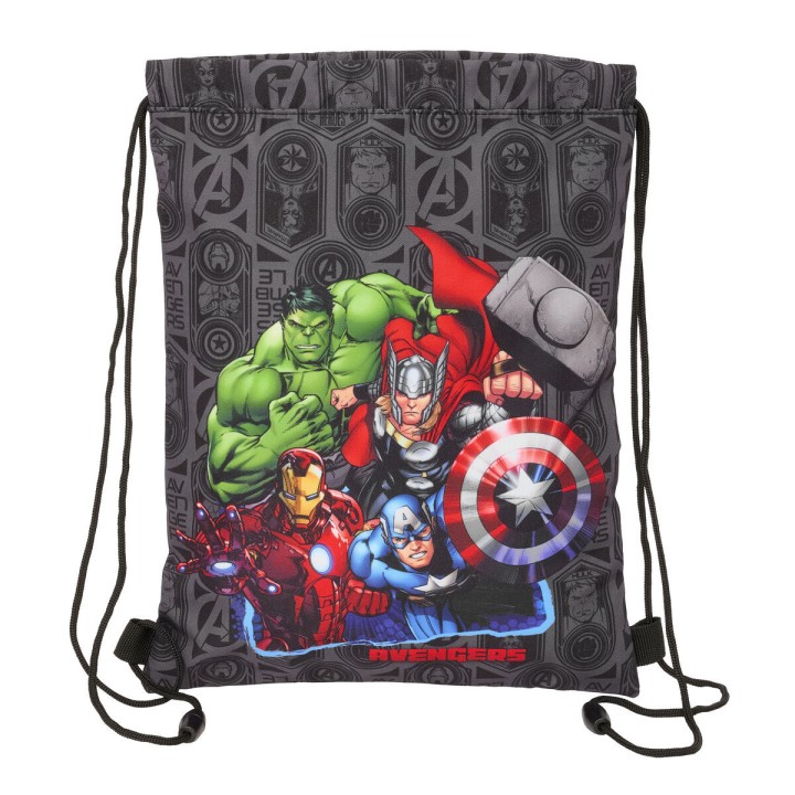 Zainetto con Cordini The Avengers Vendetta Nero 26 x 34 x 1 cm