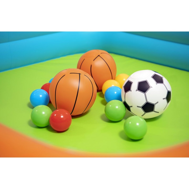 Bestway Piscina Gonfiabile Infantile con Canestri e Palline 120x107x84 cm +2 Anni 52728