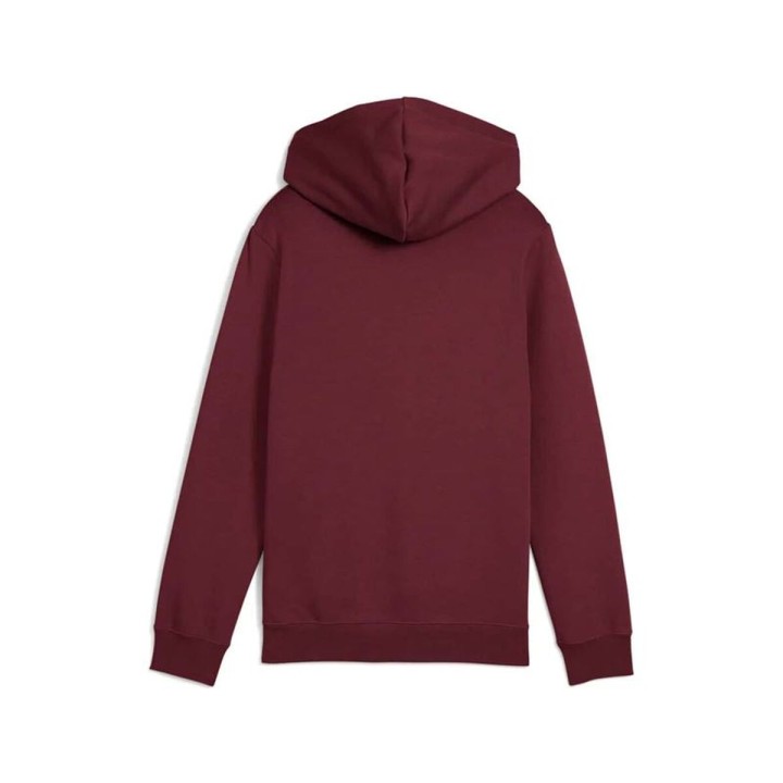 Felpa con Cappuccio da Bambina Puma Essentials 2 Color No. 1 Rosso Granato