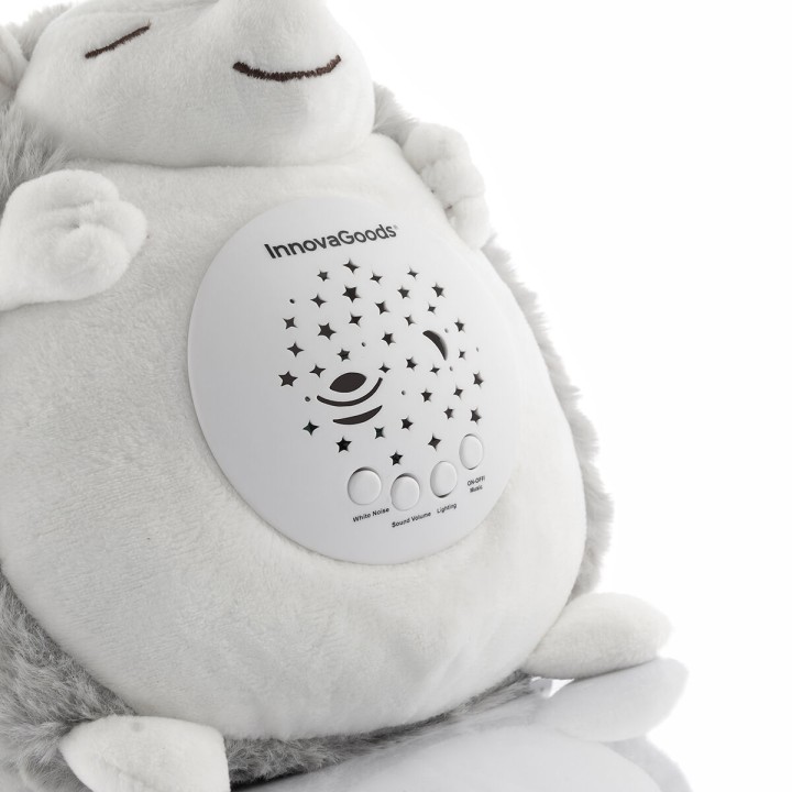 Riccio di Peluche con Rumore Bianco e Proiettore Antibuio Spikey InnovaGoods