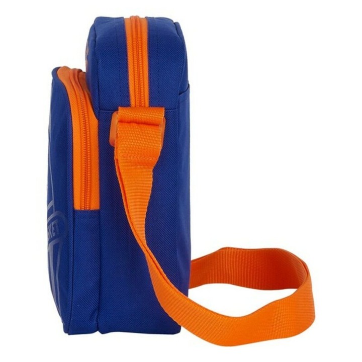 Borsa a Tracolla Valencia Basket M672 Azzurro Arancio 16 x 22 x 6 cm