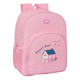 Zaino Scuola Glow Lab Sweet home Rosa 33 x 42 x 14 cm
