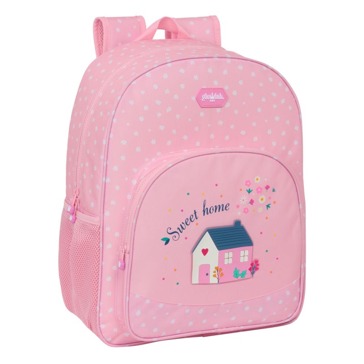 Zaino Scuola Glow Lab Sweet home Rosa 33 x 42 x 14 cm