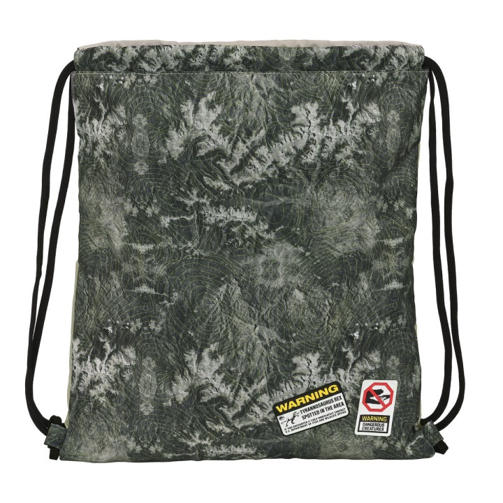 Zainetto con Cordini Jurassic World Warning Grigio 35 x 40 x 1 cm