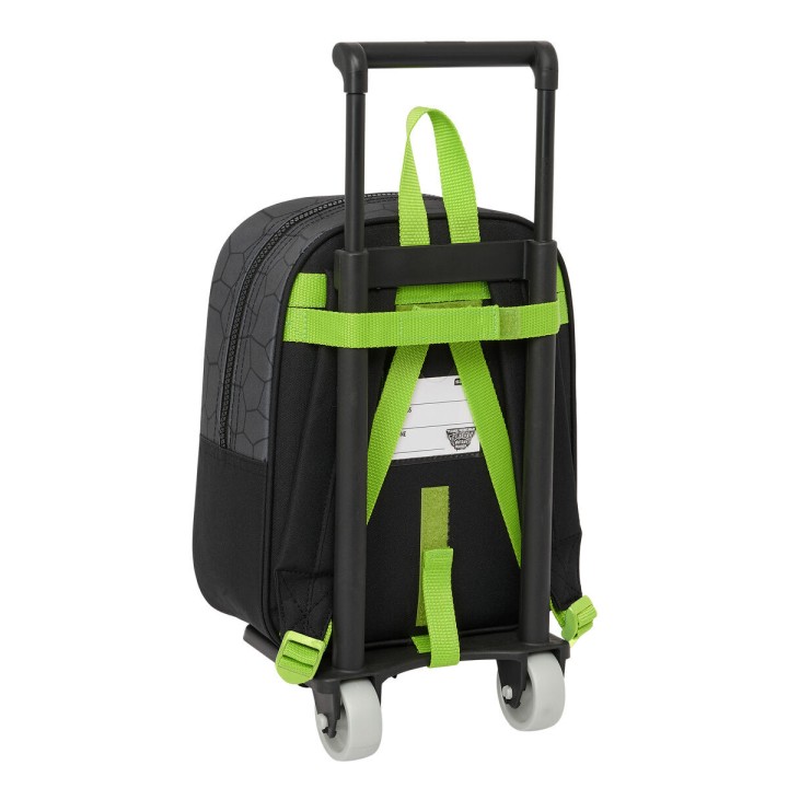 Trolley per la Scuola Teenage Mutant Ninja Turtles Nero Grigio 22 x 27 x 10 cm