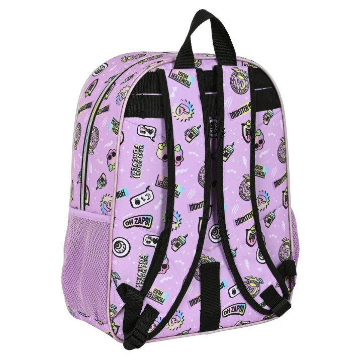 Zaino Scuola Monster High Best boos Lilla 33 x 42 x 14 cm