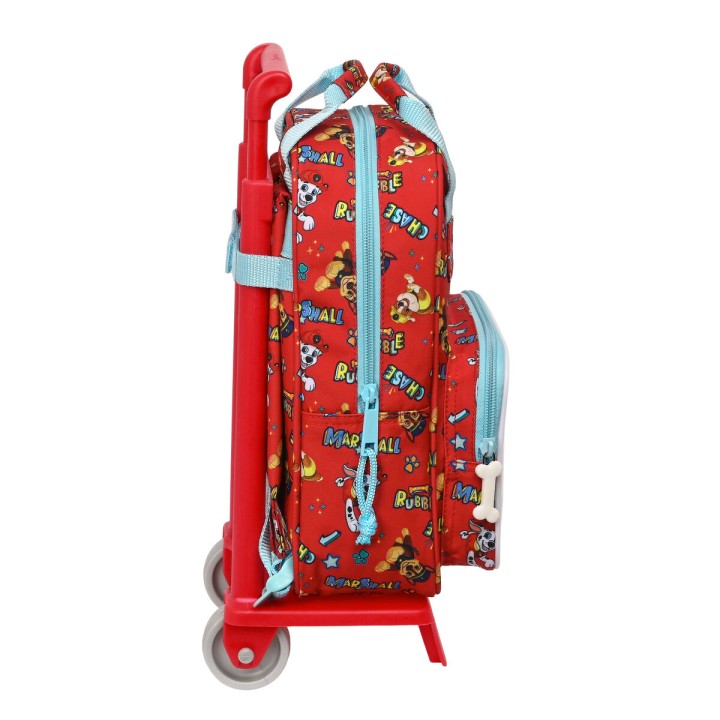 Trolley per la Scuola The Paw Patrol Funday Rosso Azzurro Chiaro (20 x 28 x 8 cm)