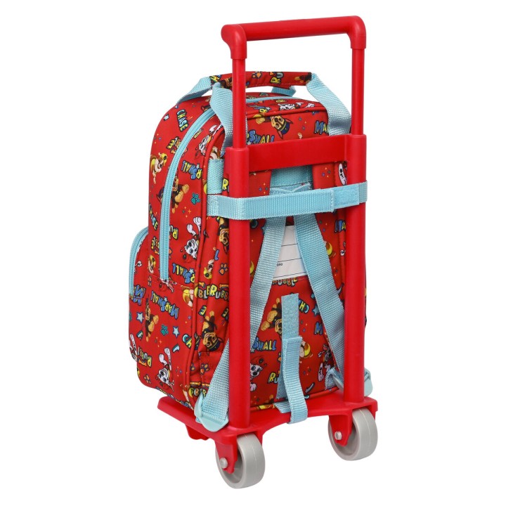 Trolley per la Scuola The Paw Patrol Funday Rosso Azzurro Chiaro (20 x 28 x 8 cm)