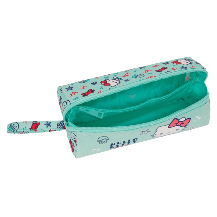Astuccio Scuola Hello Kitty Sea lovers Turchese 22 x 10 x 10 cm