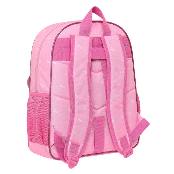Zaino Scuola Barbie Girl Rosa 32 X 38 X 12 cm