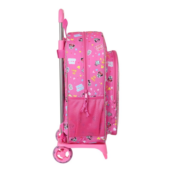Trolley per la Scuola Minnie Mouse Lucky Rosa 33 x 42 x 14 cm