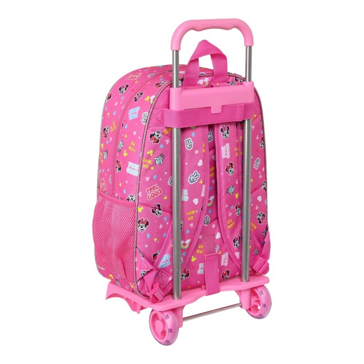 Trolley per la Scuola Minnie Mouse Lucky Rosa 33 x 42 x 14 cm