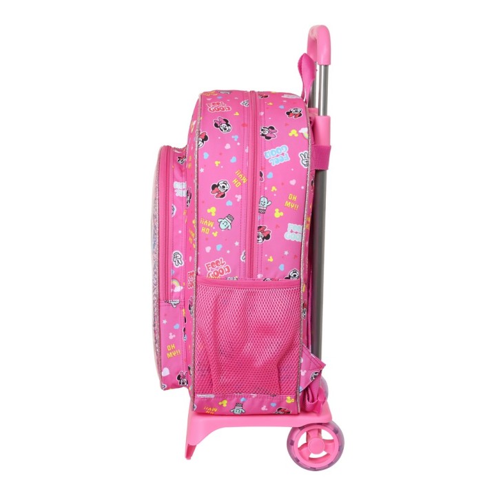 Trolley per la Scuola Minnie Mouse Lucky Rosa 33 x 42 x 14 cm