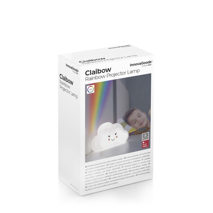 Lampada con Proiettore Arcobaleno e Adesivi Claibow InnovaGoods