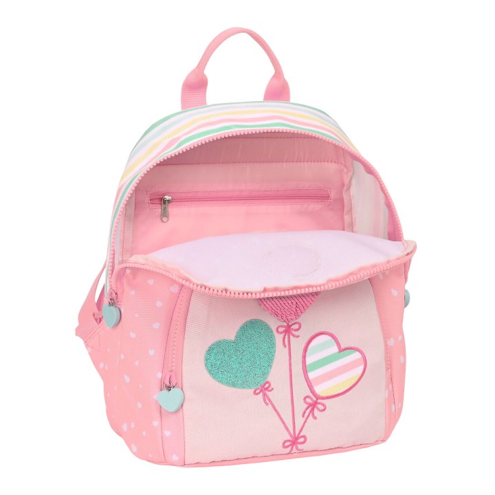 Zaino BlackFit8 Globitos Mini Rosa 25 x 30 x 13 cm