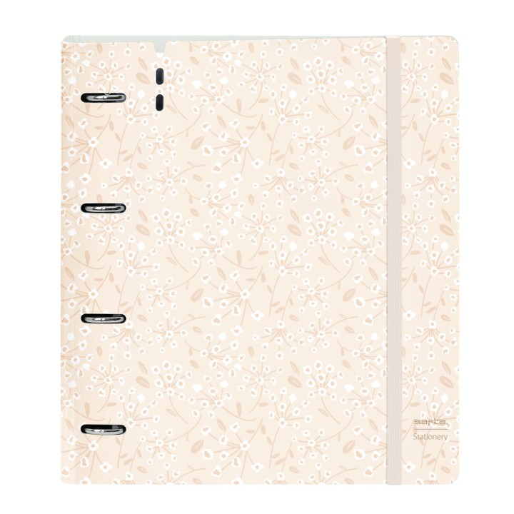 Raccoglitore ad anelli Safta Light pink flowers