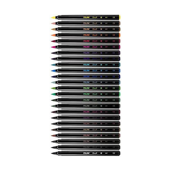Set di Pennarelli Milan Multicolore 24 Pezzi
