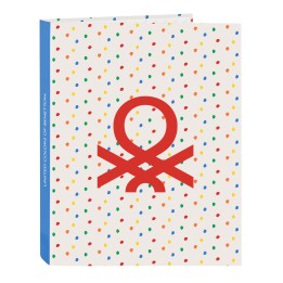 Raccoglitore ad anelli Benetton Topitos A4 (26.5 x 33 x 4 cm)