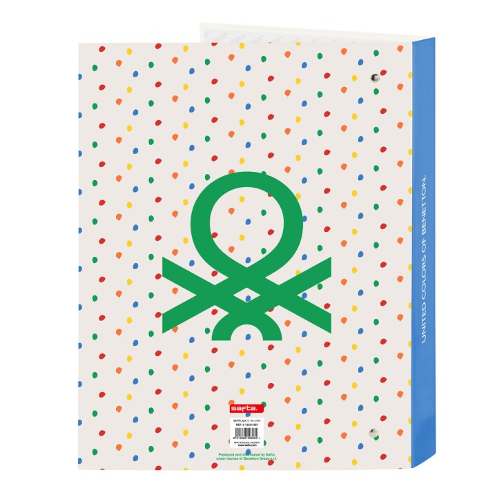 Raccoglitore ad anelli Benetton Topitos A4 (26.5 x 33 x 4 cm)