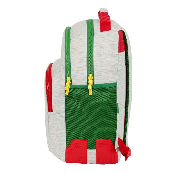 Zaino Scuola Benetton Pop Grigio (32 x 42 x 15 cm)