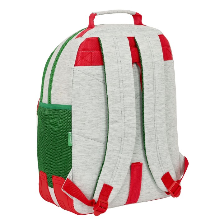 Zaino Scuola Benetton Pop Grigio (32 x 42 x 15 cm)