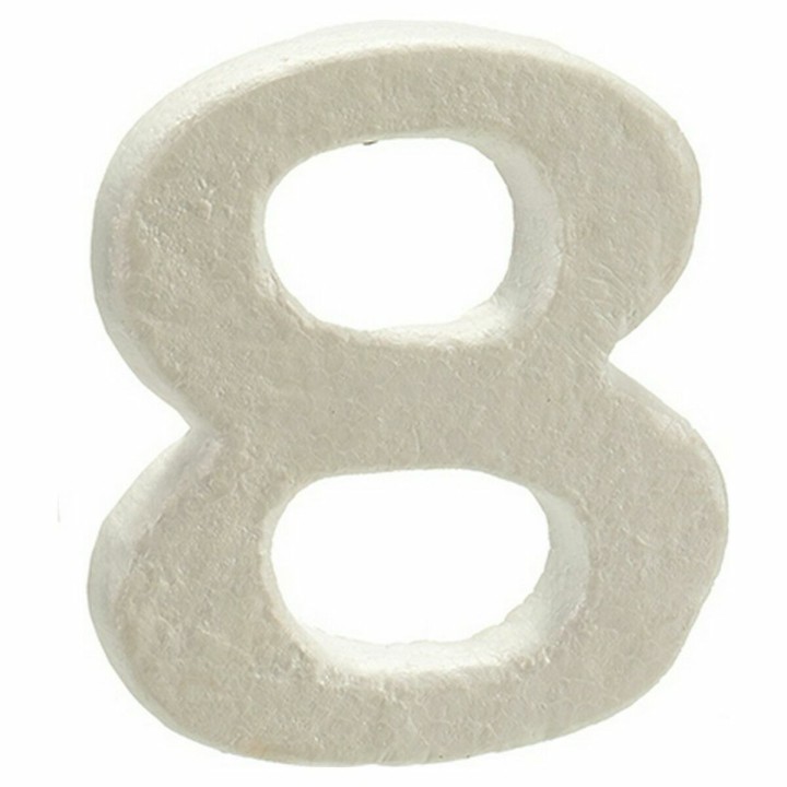 Numeri Pincello AR1607070 Numeri 8 polistirene (12 Unità)