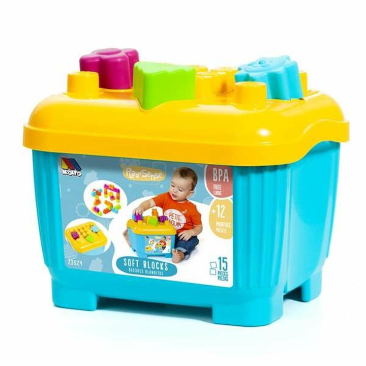 Set di Costruzioni Moltó Blocks & Puzzles 15 Pezzi