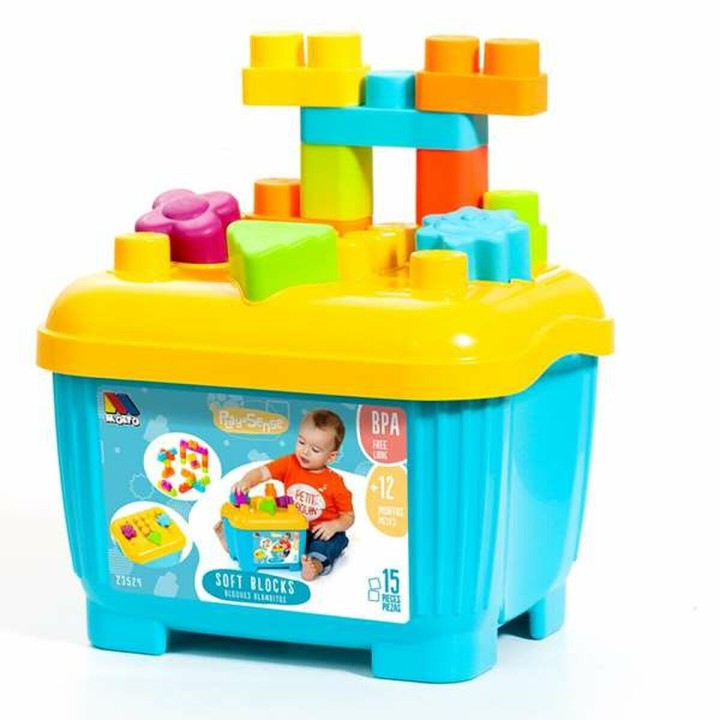 Set di Costruzioni Moltó Blocks & Puzzles 15 Pezzi