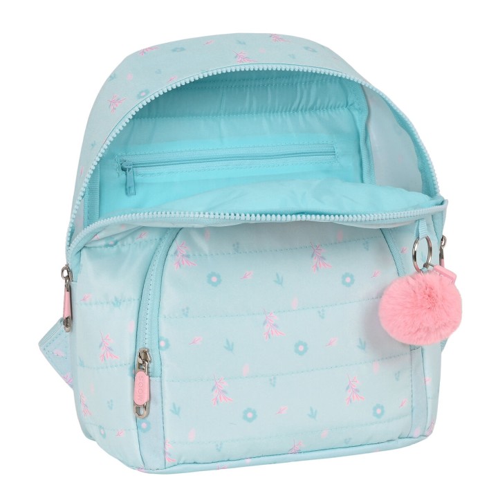 Zaino Moos Garden Mini Turchese 25 x 30 x 13 cm