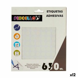 Etichette adesive Pincello Bianco Ø 13 mm 17 x 4 x 19 cm (12 Unità)