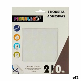Etichette adesive Pincello Bianco Ø 25 mm 17 x 4 x 19 cm (12 Unità)