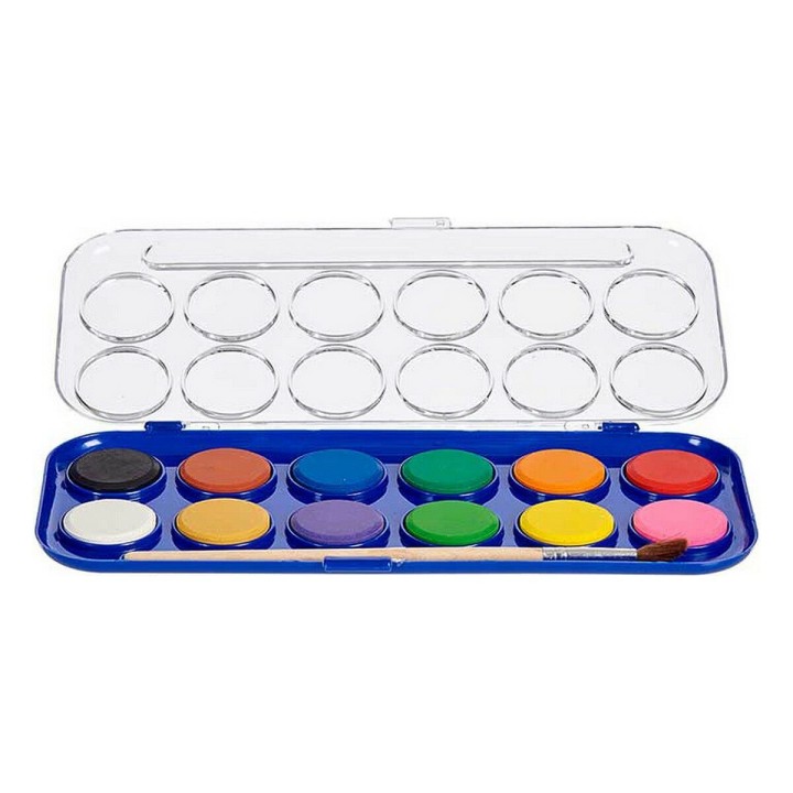 Acquerelli Pincello 12 colori (12 Unità)