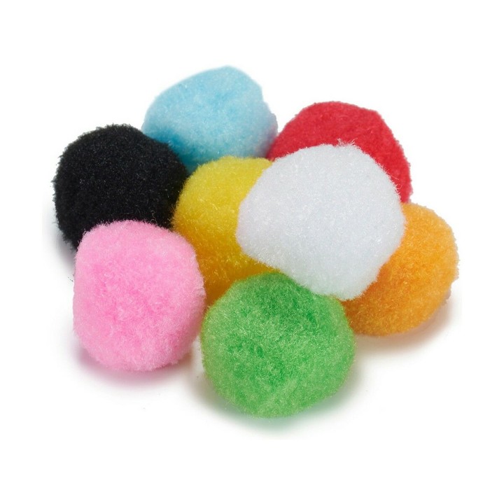 Materiale per Lavori Fai da Te Pincello Palle Multicolore Ø 2 cm 12 Unità