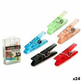 Pinze Pincello Multicolore Plastica (24 Unità)