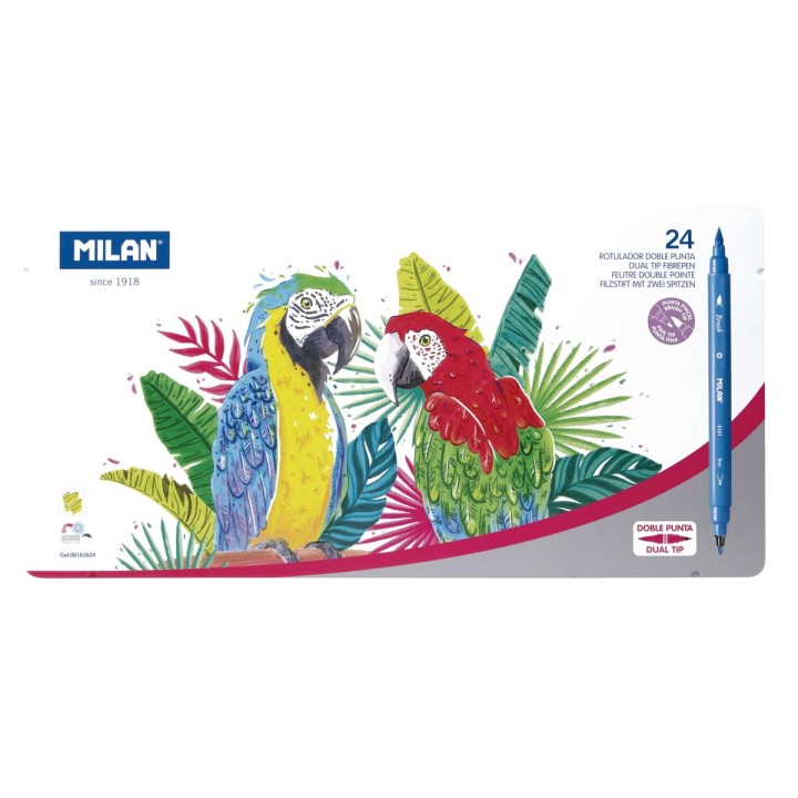 Set di Pennarelli Milan 24 Pezzi