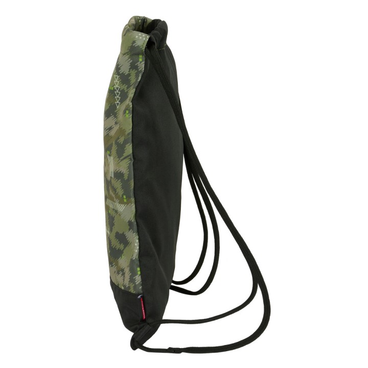 Zainetto con Cordini Kelme Travel Nero Verde 35 x 40 x 1 cm