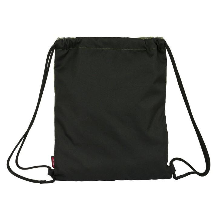 Zainetto con Cordini Kelme Travel Nero Verde 35 x 40 x 1 cm