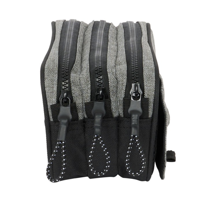 Portaoggetti Triplo Eckō Unltd. Rhino Nero Grigio 21,5 x 10 x 8 cm