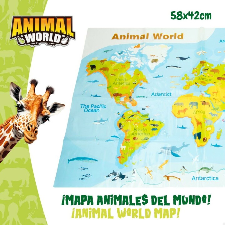 Figure di animali Colorbaby 19 Pezzi Giungla Plastica 14 x 6 x 5 cm (6 Unità)