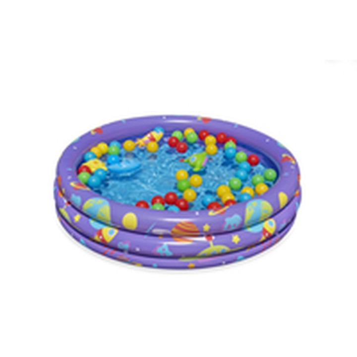 Bestway Piscina Gonfiabile per Bambini 3 Anelli con Palle 102x25 cm +2 Anni Interno e Giardino 52466
