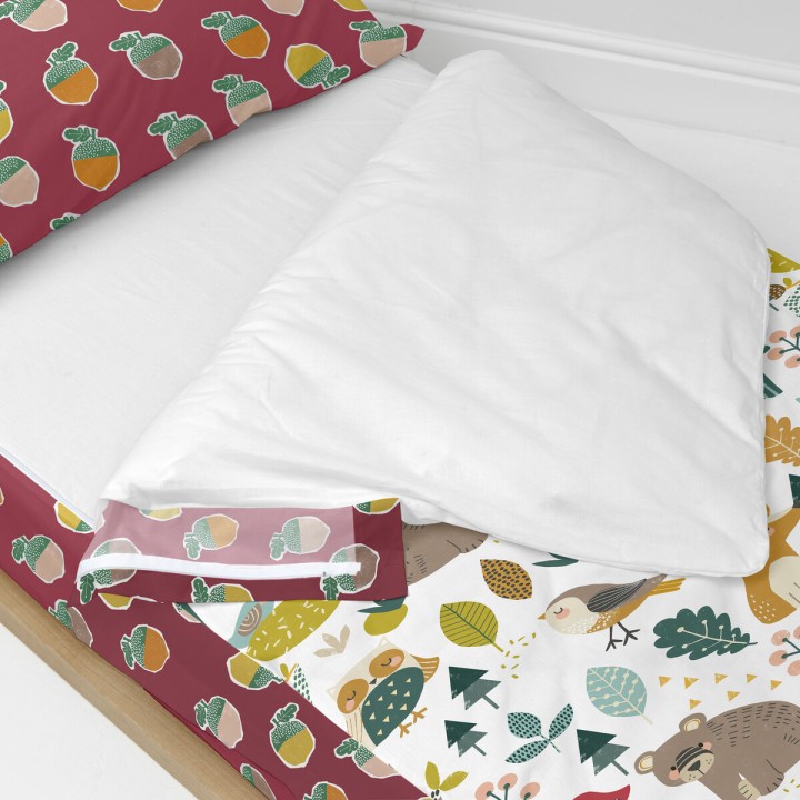 Copripiumone a sacco con Piumone HappyFriday Moshi Moshi Harvestwood Multicolore 42 x 20 x 50 cm