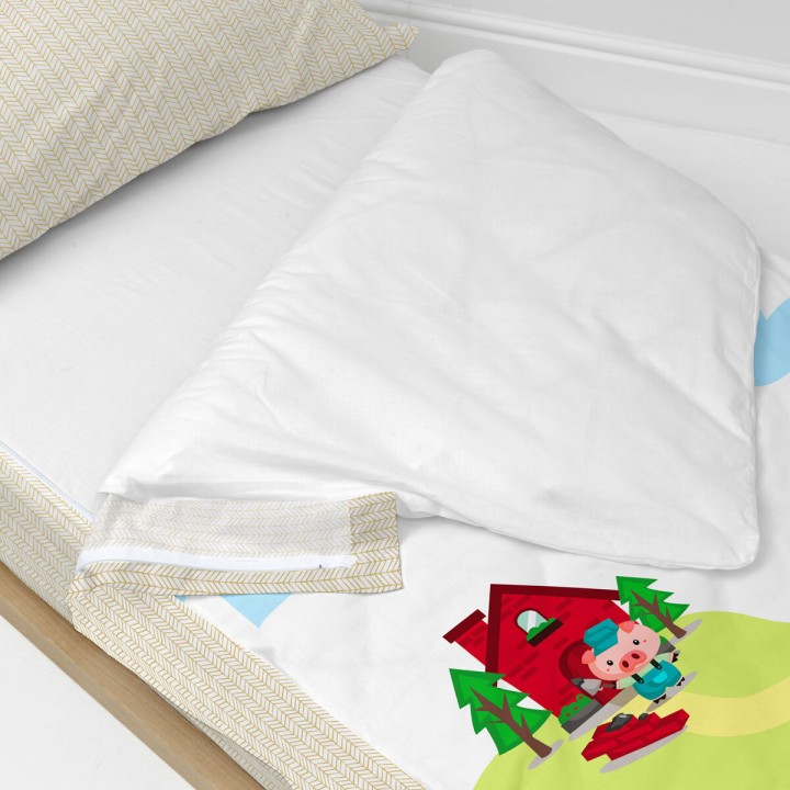 Copripiumone a sacco con Piumone HappyFriday Mr Fox Piggys Multicolore 42 x 20 x 50 cm