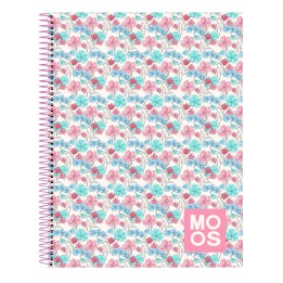 Agenda Moos Flores Multicolore A4 120 Fogli