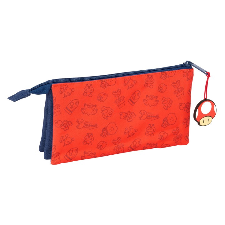 Portaoggetti Triplo Super Mario Trick Rosso Blu scuro 22 x 12 x 3 cm
