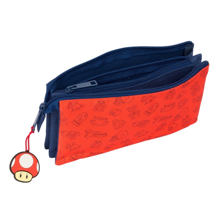 Portaoggetti Triplo Super Mario Trick Rosso Blu scuro 22 x 12 x 3 cm