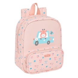 Zaino per Bambini Safta Jirafa Corallo 22 x 27 x 10 cm